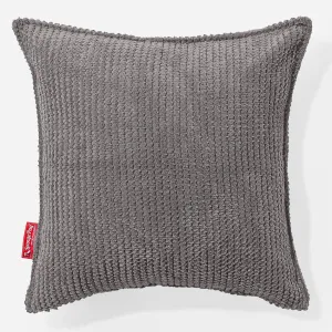 Scatter Cushion Cover 47 x 47cm - Pom Pom Charcoal Grey