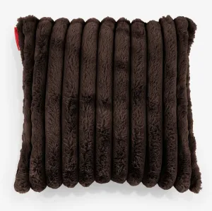 Scatter Cushion Cover 47 x 47cm - Ultra Plush Cord Sable