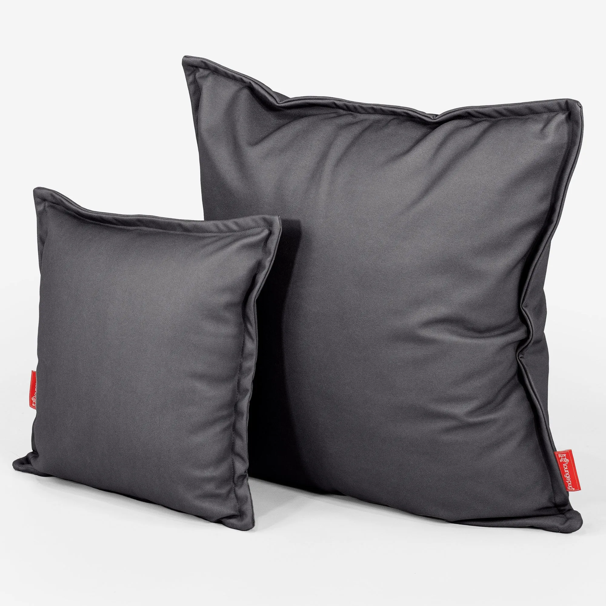 Scatter Cushion Cover 47 x 47cm - Vegan Leather Black