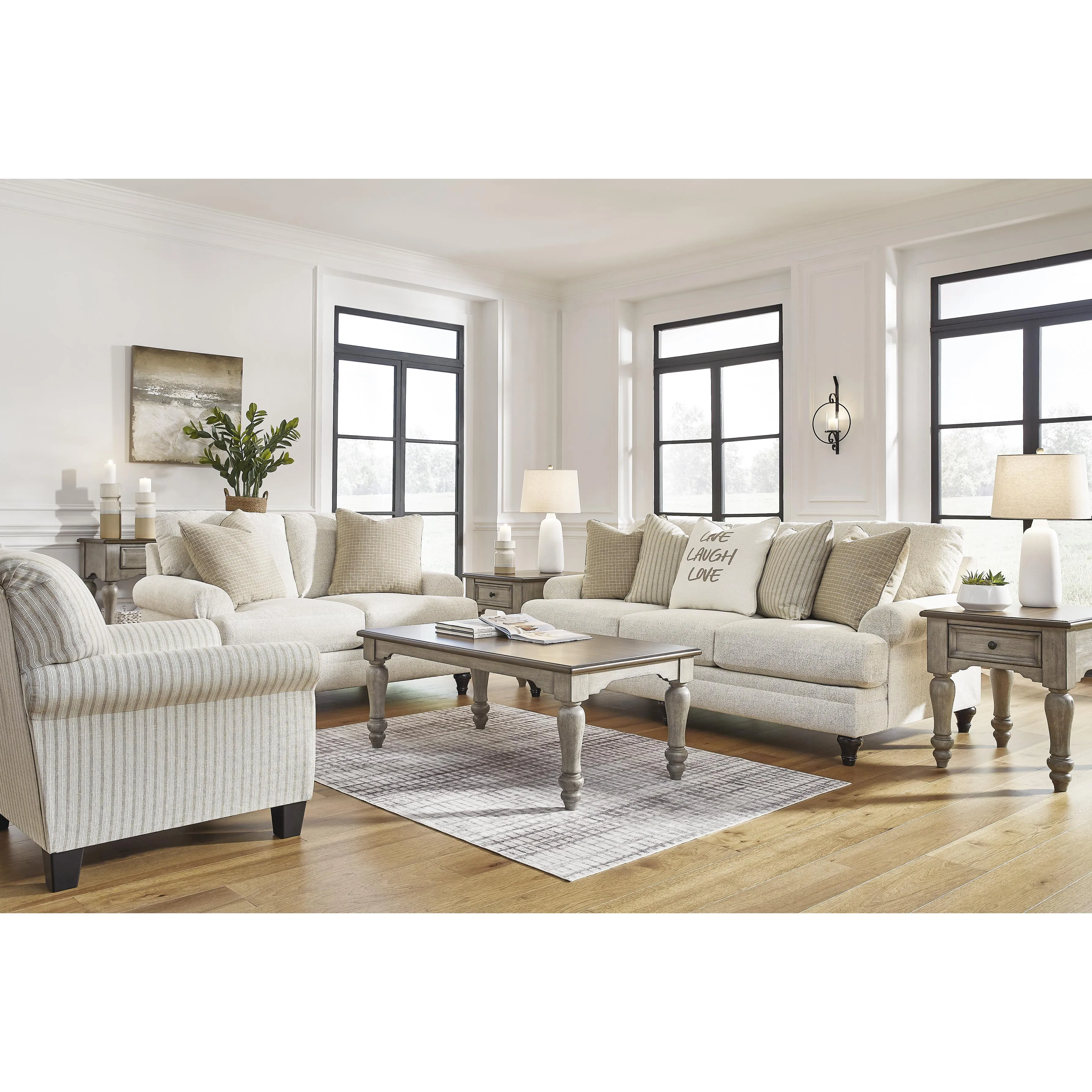 Signature Design by Ashley Valerani Stationary Fabric Sofa 3570238