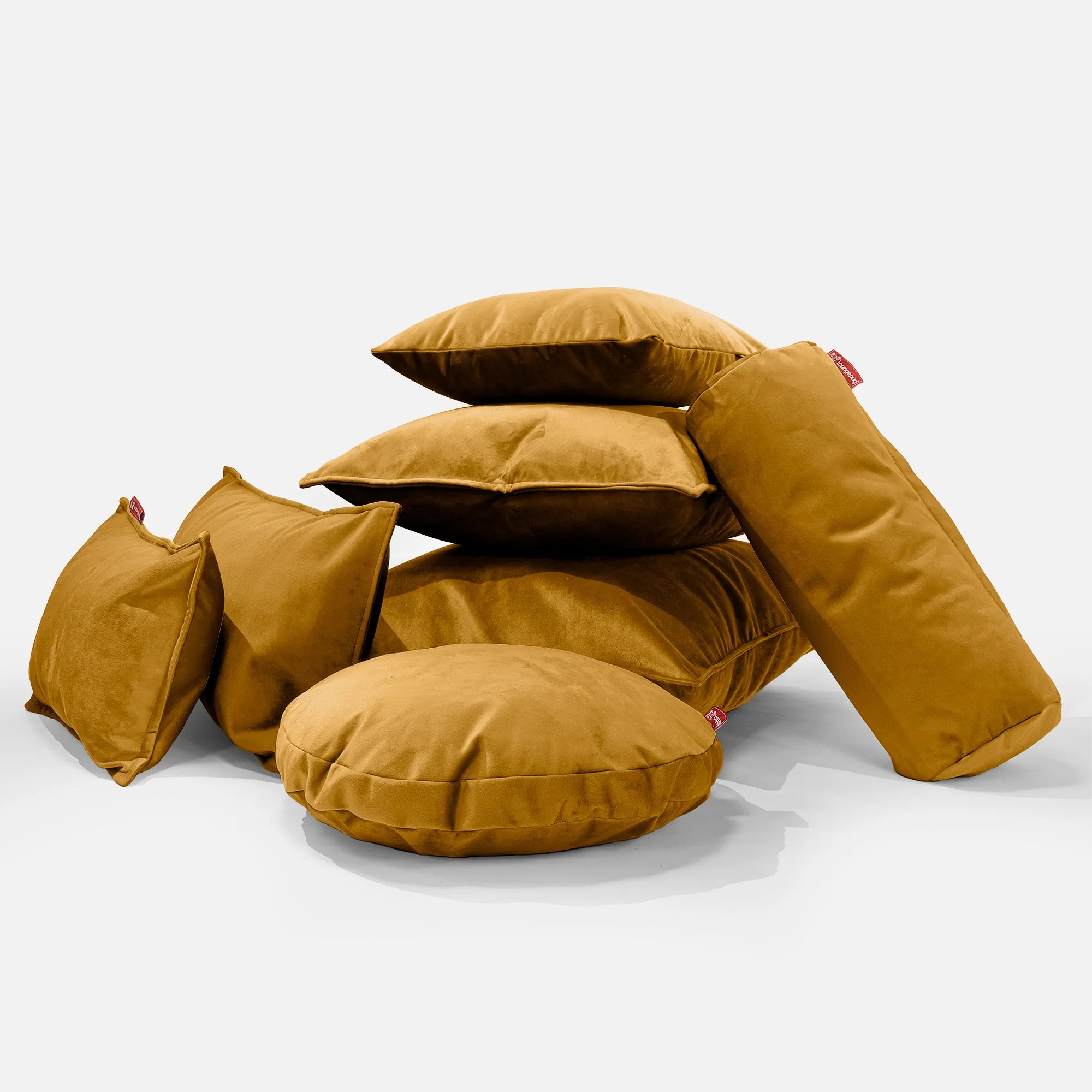 Throw Pillow Cover 47 x 47cm - Velvet Mustard