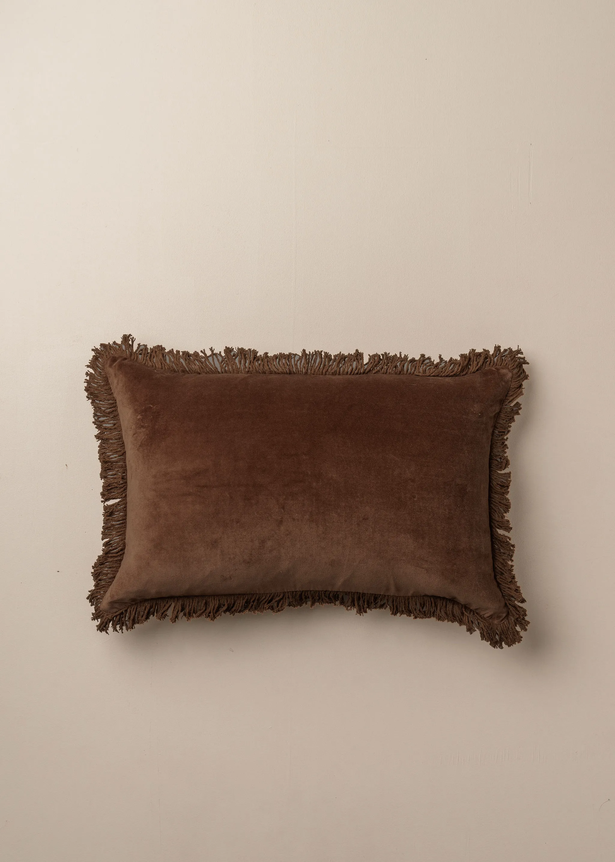 Velvet Cushion | Chocolate