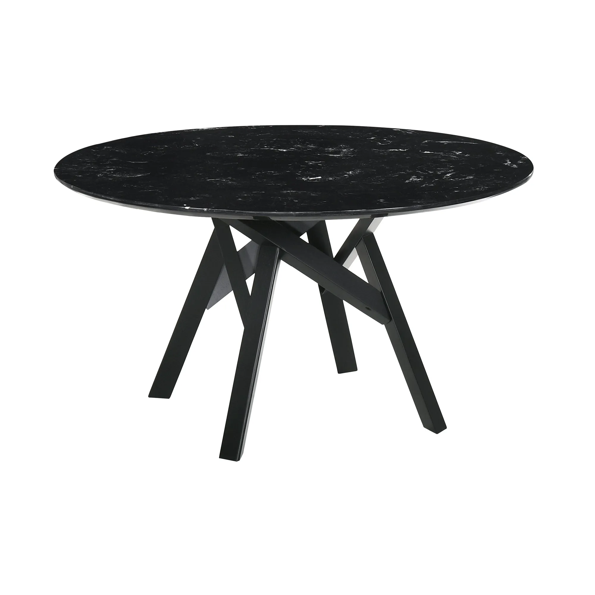 Venus and Polly 5-Piece Dining Set - SETVEDIBLK5C