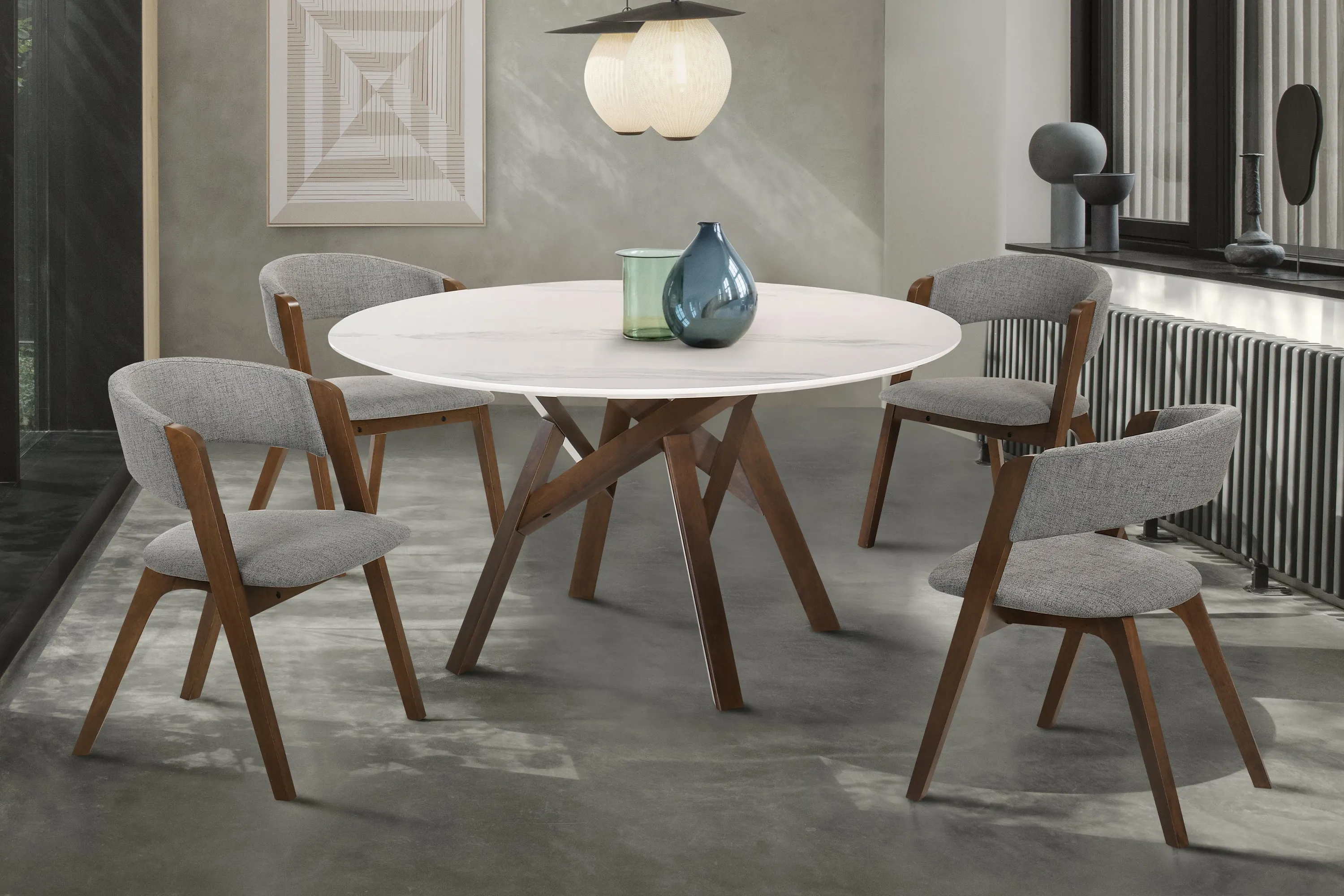 Venus and Rowan 5-Piece Dining Set - SETVEDIWA5A