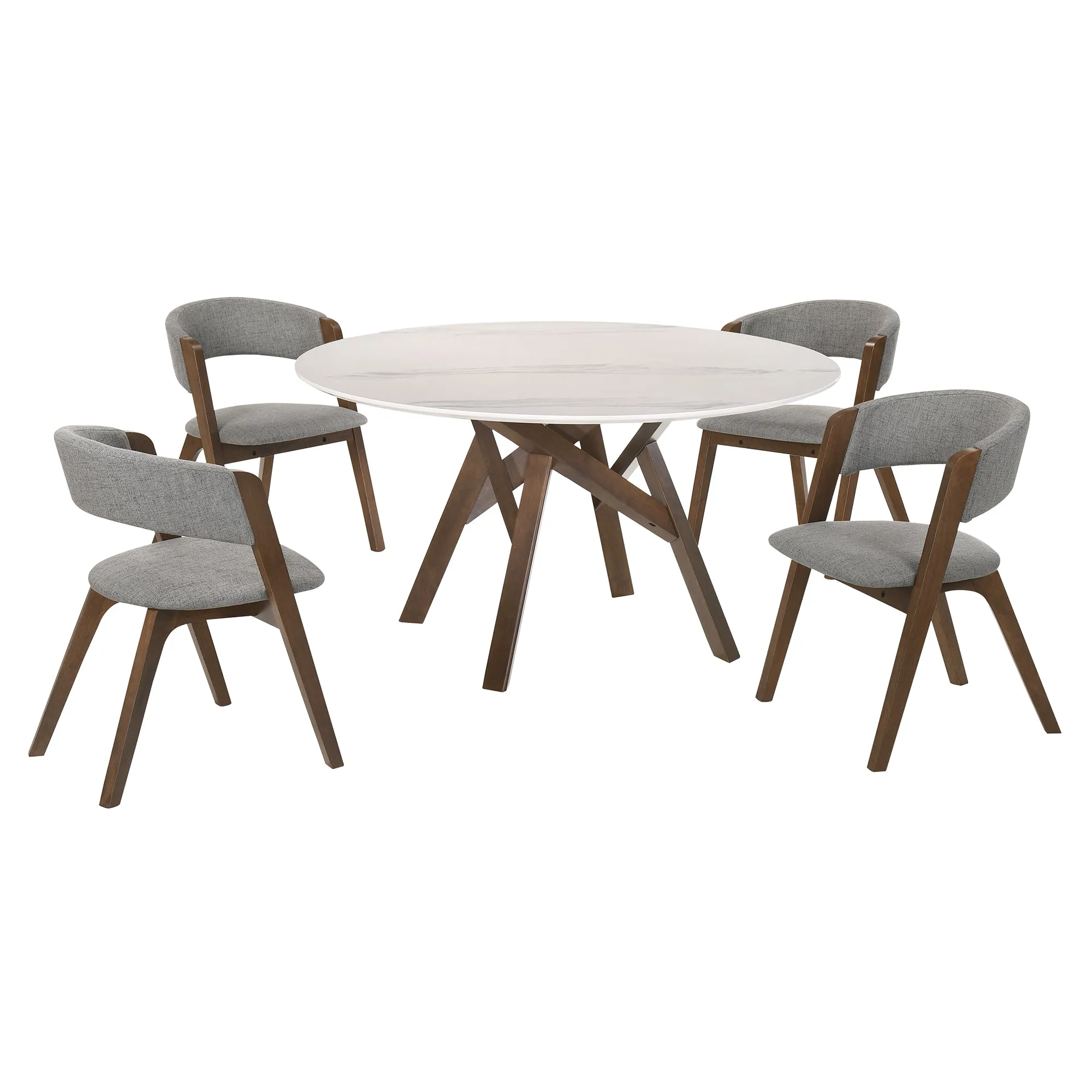 Venus and Rowan 5-Piece Dining Set - SETVEDIWA5A